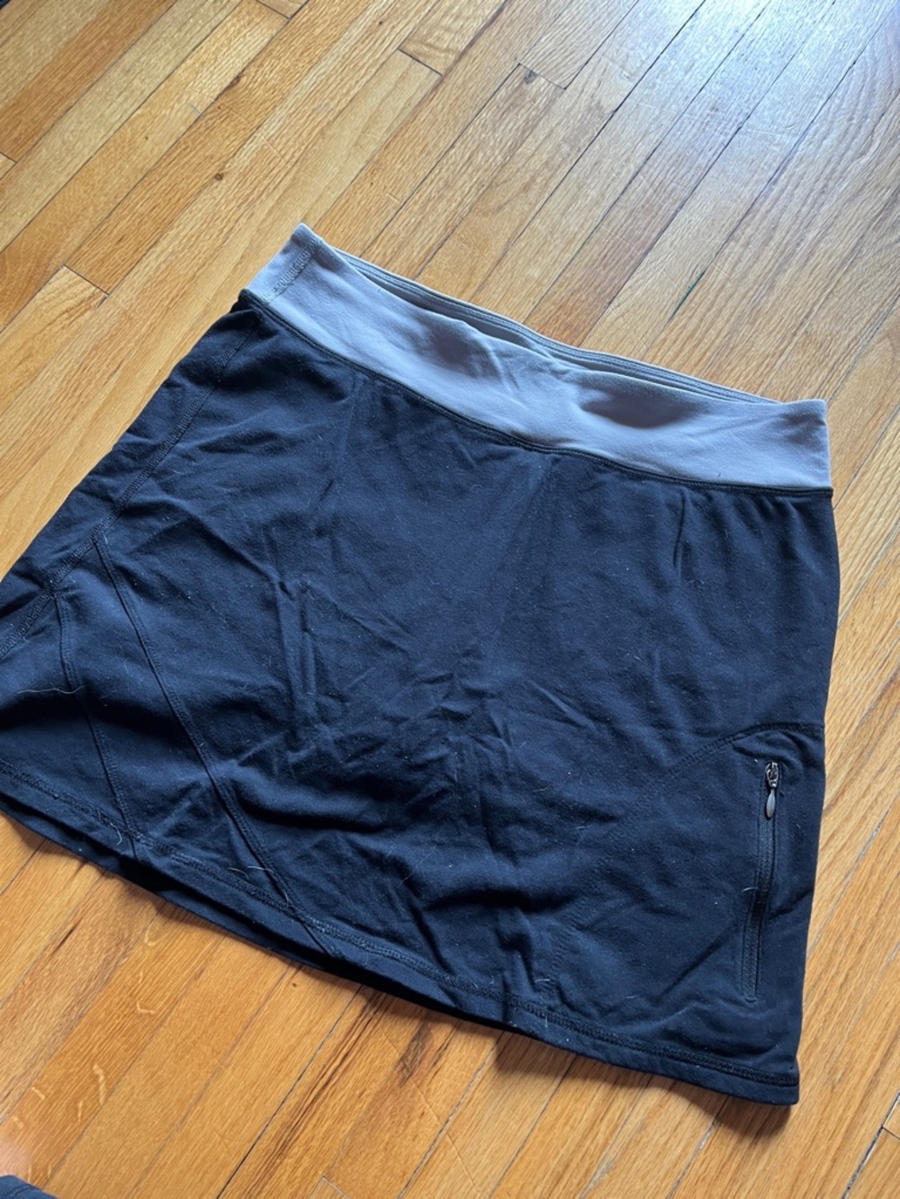 Tuff Athletics Black Skort with Gray Waistband